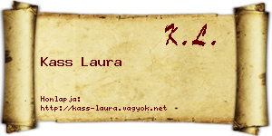 Kass Laura névjegykártya