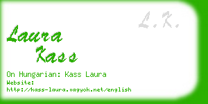 laura kass business card